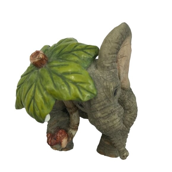 Tuskers Raindrop Elephant Figurine Hand Painted & Crafted Cute Animal Decor 9079 - Picture 4 of 11